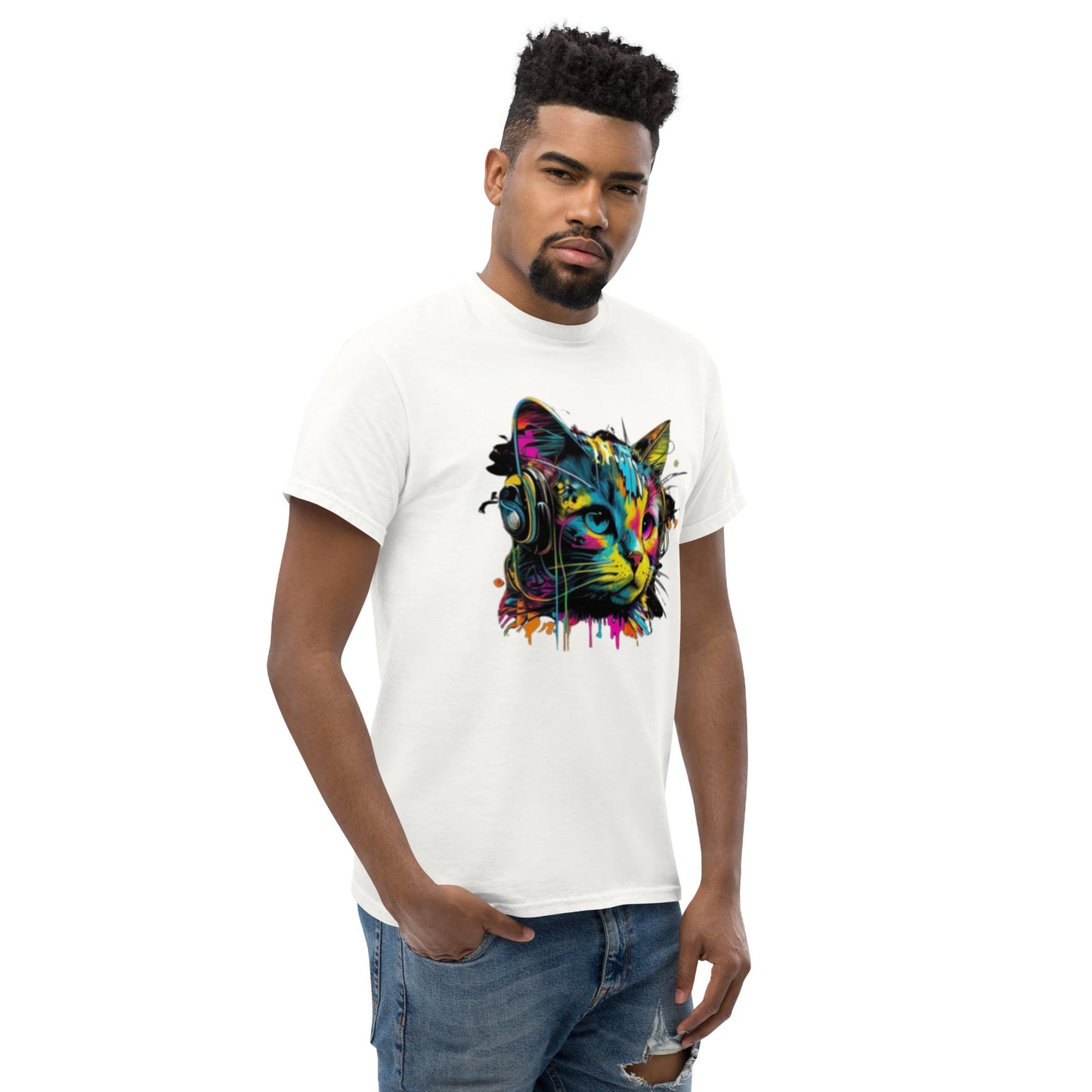 Stylisches Katze T-Shirt |  Streetwear-Design von LARIDANI